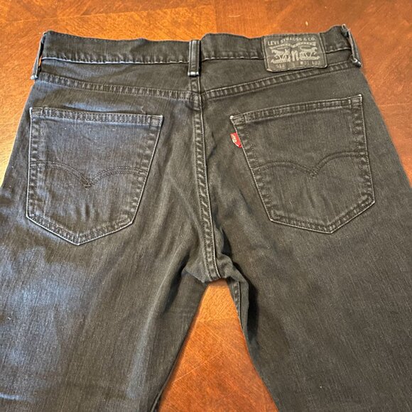 Levis Mens Black Slim Fit 511 Jeans W31 L32 Denim - Picture 2 of 9